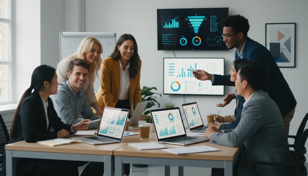 AI-powered digital marketing team at VIK Digital in Hyderabad collaborating on SEO, Generative Engine Optimization (GEO), Google Ads, and digital marketing strategies.